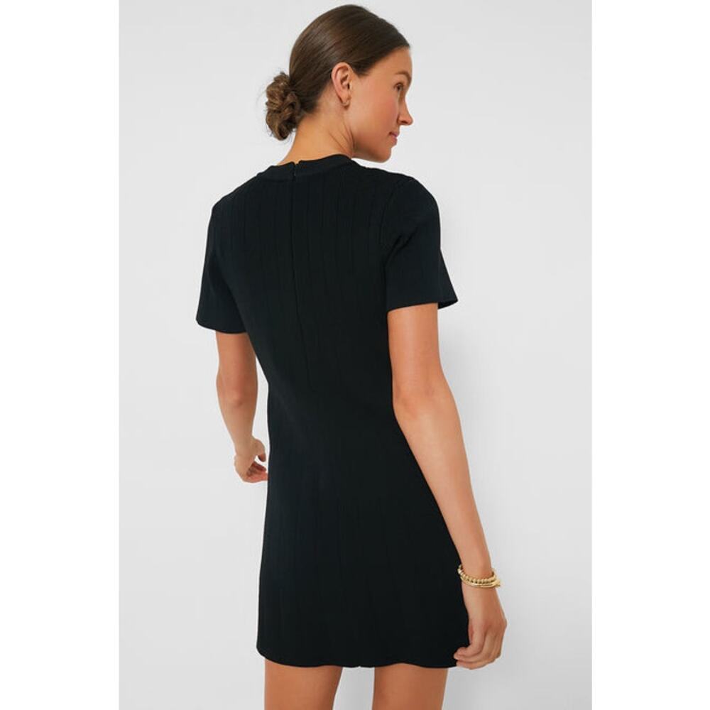 NWOT TUCKERNUCK HYACINTH HOUSE Black Knit Barbara Mini Dress Sz M - Picture 4 of 10